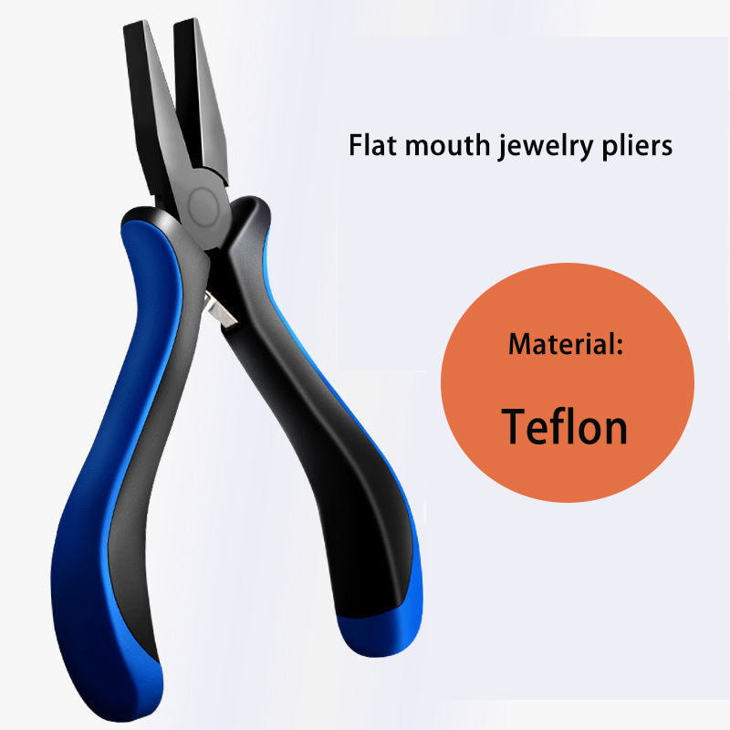 Jewelry Making Pliers - คีมปากแบน 1 ชิ้น ไม่ทำลายพื้นผิว สำหรับดึงลวดและงานประดิษฐ์เครื่องประดับ DIY