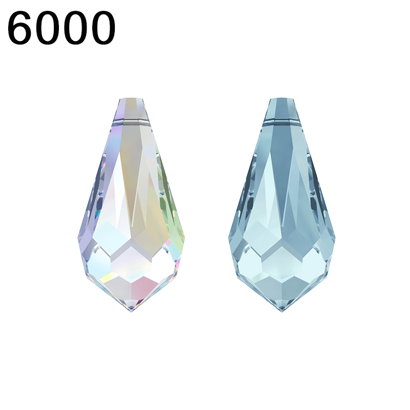 Jewelry Making At Home - (1 ชิ้น) 6000 Classic Drop จี้คริสตัลจากออสเตรียลูกปัด