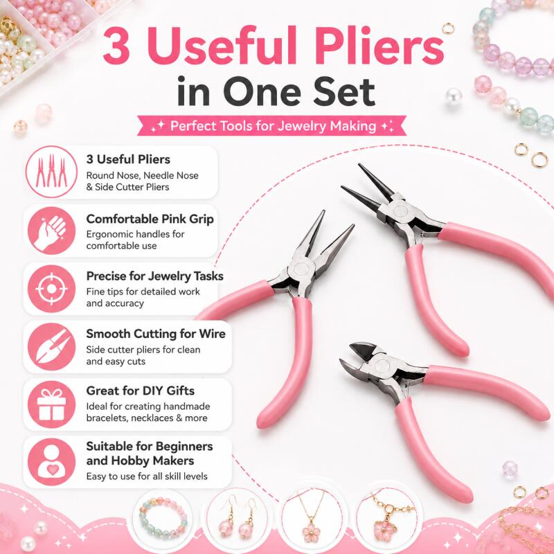 Jewelry Making Pliers - ชุดคีมเครื่องมือ DIY 1 ชิ้น/ชุด, อุปกรณ์ทำและซ่อมเครื่องประดับ, อุปกรณ์งานศิลปะและงานฝีมือ