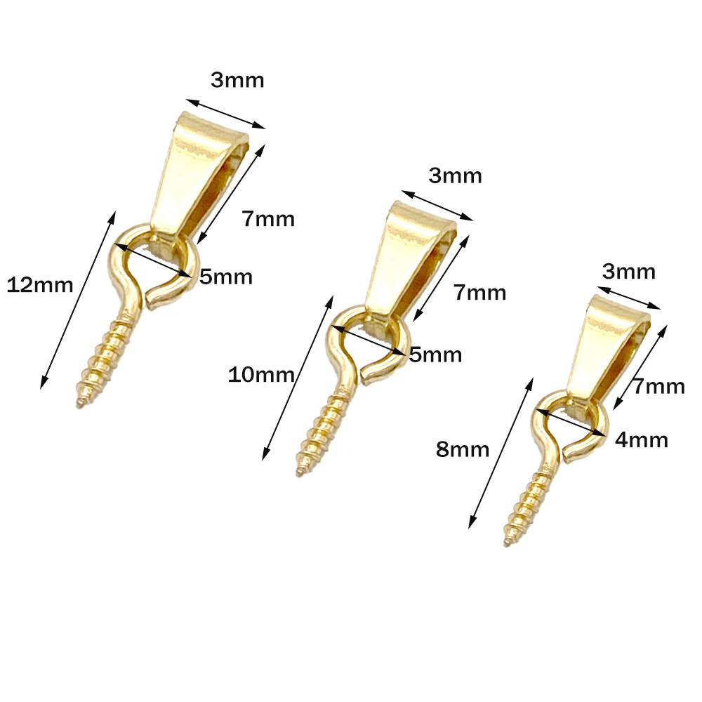 Jewelry Making Rivets - 20ชิ้นสแตนเลสหมุดตาสกรูเชื่อมต่อตะขอสำหรับครึ่งเจาะลูกปัด DIY สร้อยคอต่างหูเสน่ห์เครื่องประดับทำเครื่องประดับ
