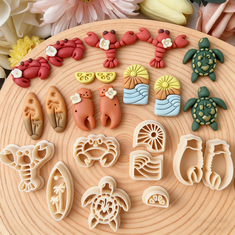 Jewelry Making Pliers - Sandbeach สัตว์ทะเล Polymer Clay Cutters Ocean