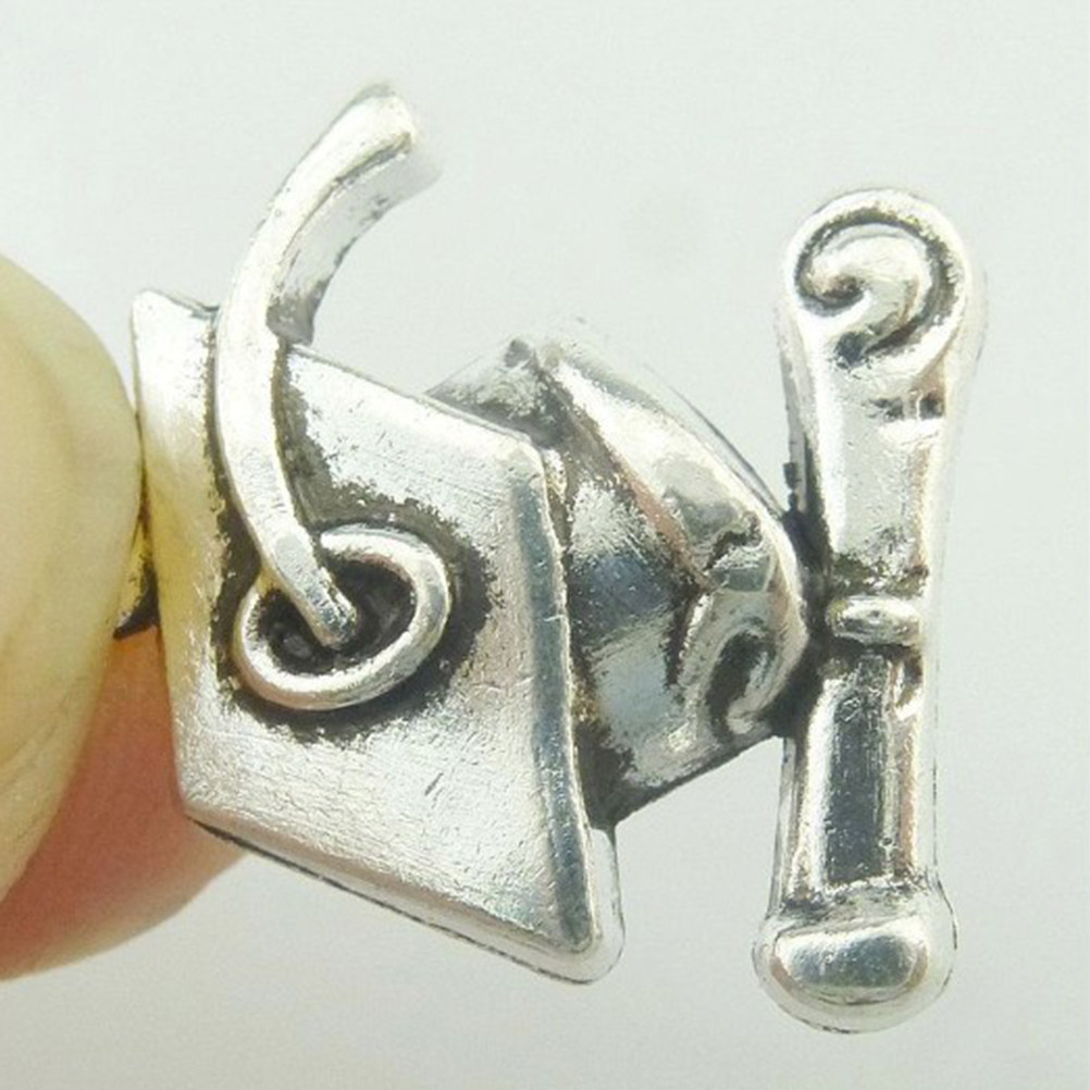 Jewelry Making Diploma - จี้รูปหมวกบัณฑิต 40 ชิ้น ขนาด 17x14 มม.