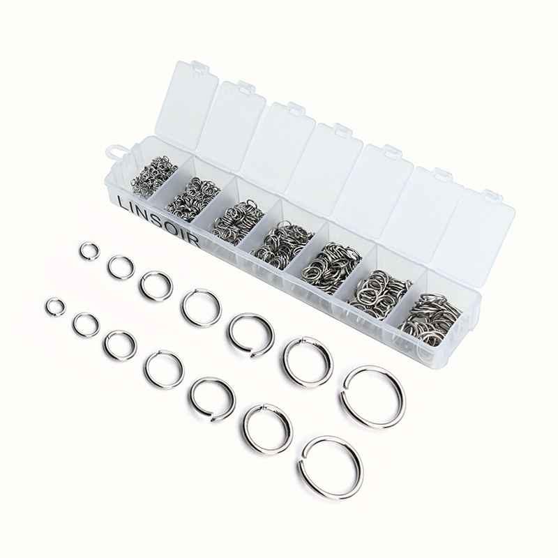 Jump Ring Assorted - 770ชิ้น/ล็อตขนาดผสมแหวนกระโดดเปิด3 4 5 6 7 8
