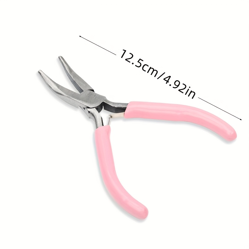 คีมปากโค้ง 2 ชิ้น สีชมพู/ดำ/เห - Jewelry Making Pliers บทวิจารณ์และราคา