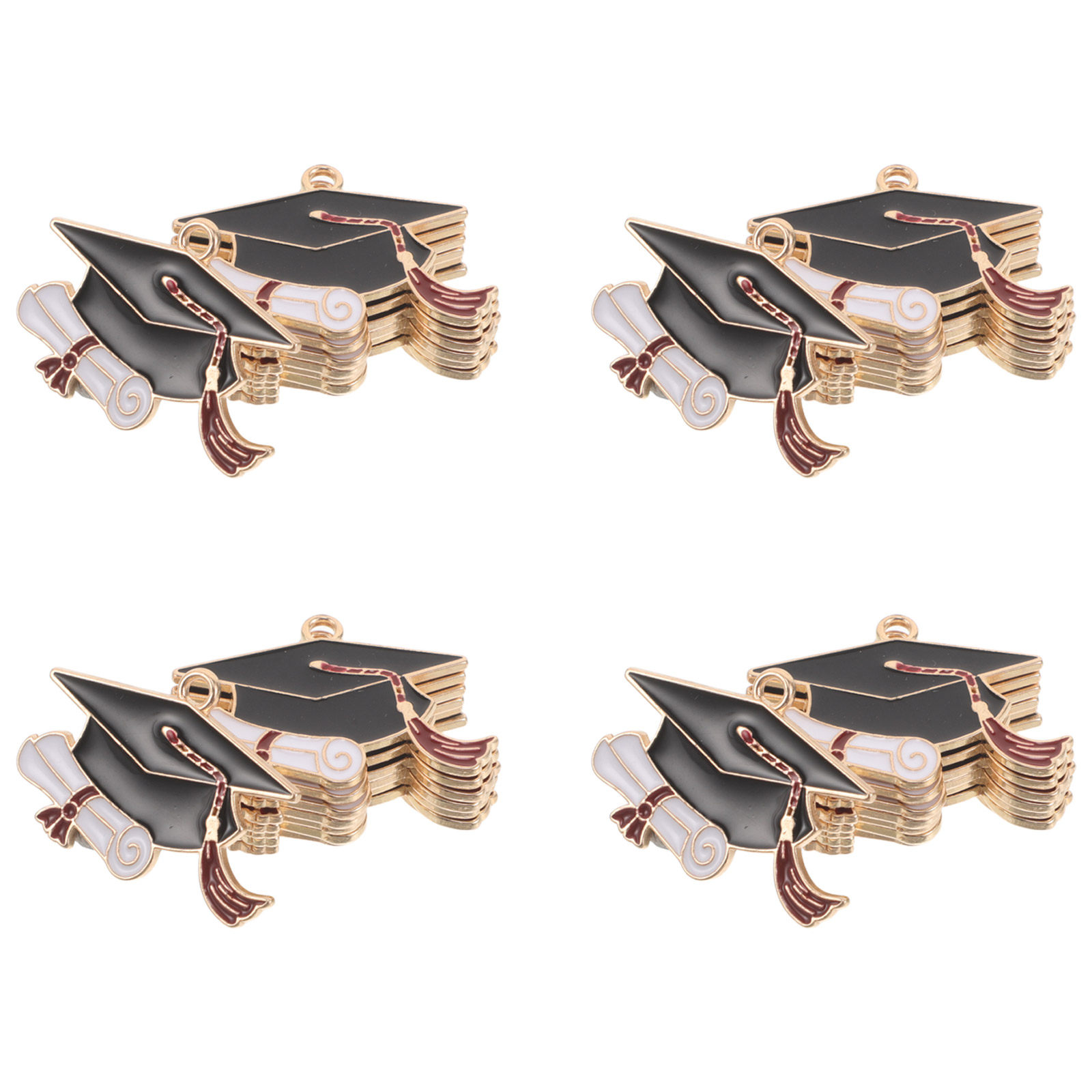 จี้รูปหมวกบัณฑิต 50 ชิ้น ทำจาก - Jewelry Making Diploma บทวิจารณ์และราคา