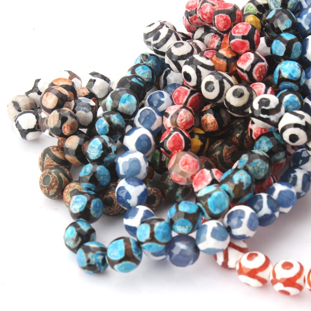 ลูกปัดหินธรรมชาติทรงกลมเจียระไ - Jewelry Making Stones บทวิจารณ์และราคา