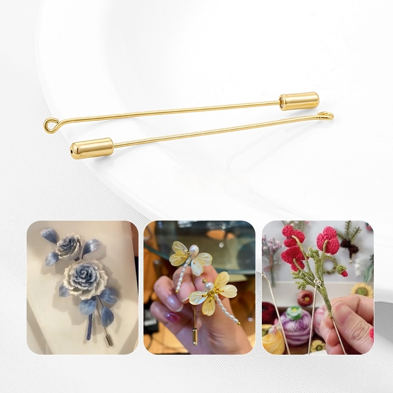 เข็มกลัดโลหะ 20 ชิ้น พร้อมปลาย - Jewelry Making Rivets บทวิจารณ์และราคา