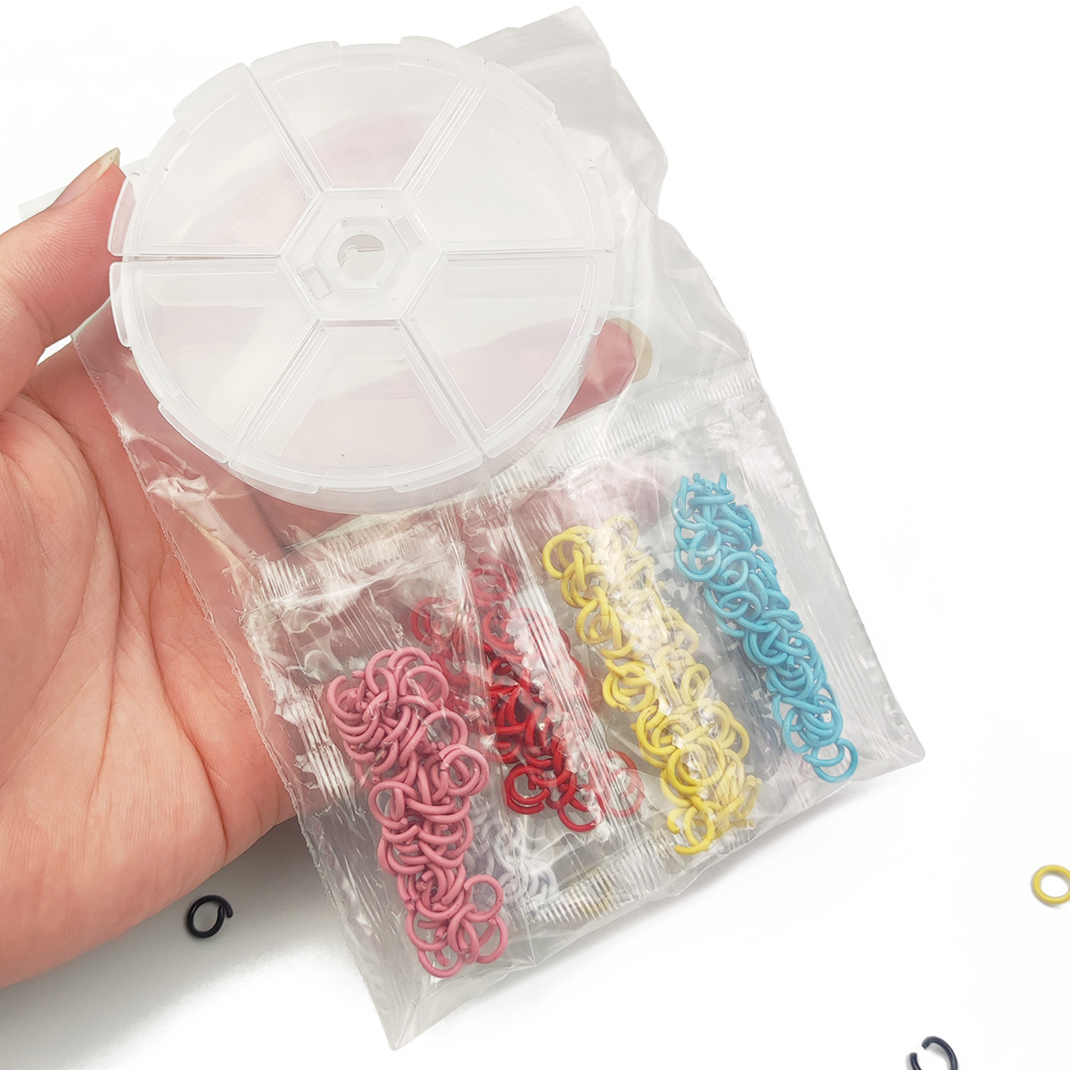 ห่วงเปิดโลหะผสมสังกะสีหลากสี 8 - Jump Ring Assorted บทวิจารณ์และราคา