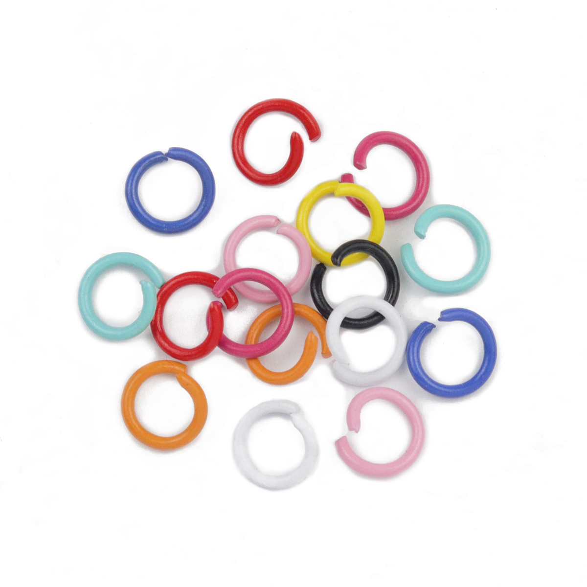 ห่วงเปิดโลหะผสมสังกะสีหลากสี 8 - Jump Ring Assorted บทวิจารณ์และราคา