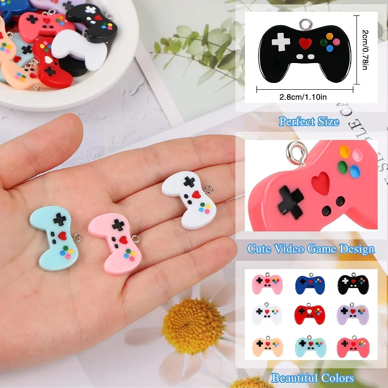 9 ชิ้นวิดีโอเกม Charms จี้แหวน - Jewelry Making Videos บทวิจารณ์และราคา