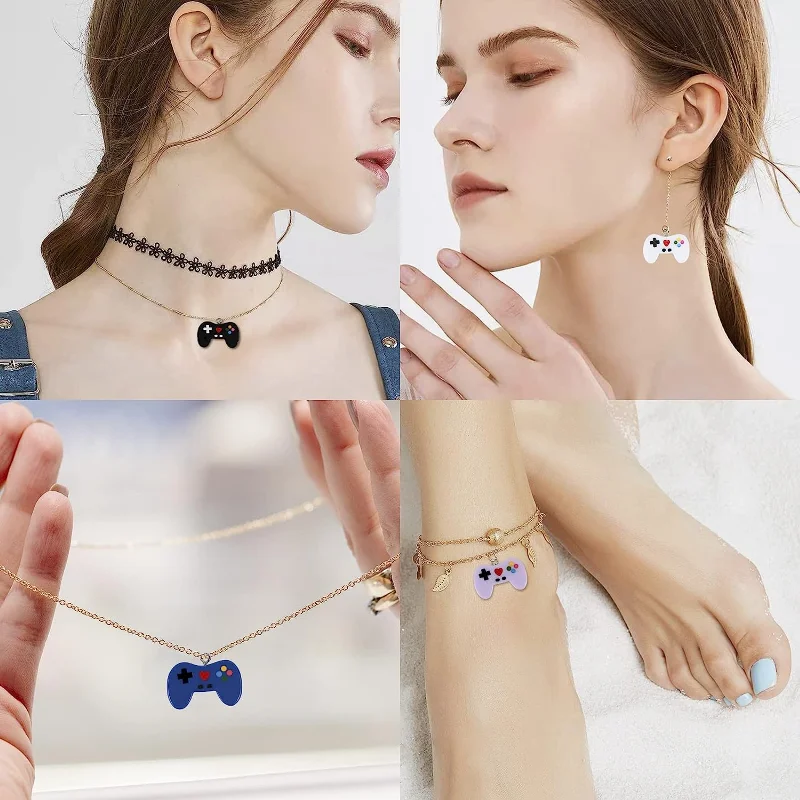 9 ชิ้นวิดีโอเกม Charms จี้แหวน - Jewelry Making Videos บทวิจารณ์และราคา