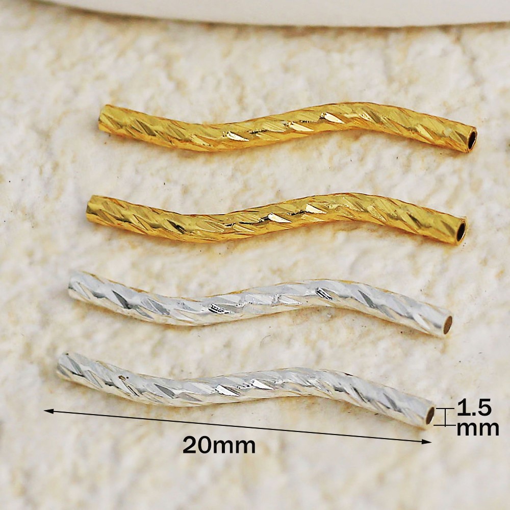 ลูกปัดทองเหลืองชุบทอง 18K รูปท - Jewelry Making Youtube บทวิจารณ์และราคา