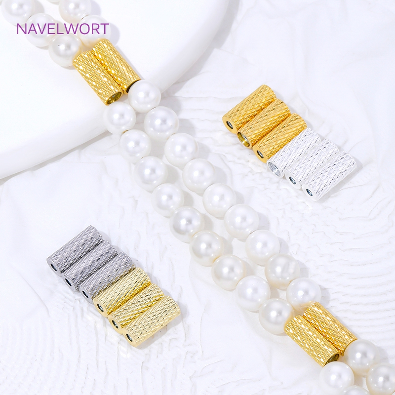 ลูกปัดหลอดแม่เหล็กชุบทอง 18K,  - Jewelry Making Youtube บทวิจารณ์และราคา