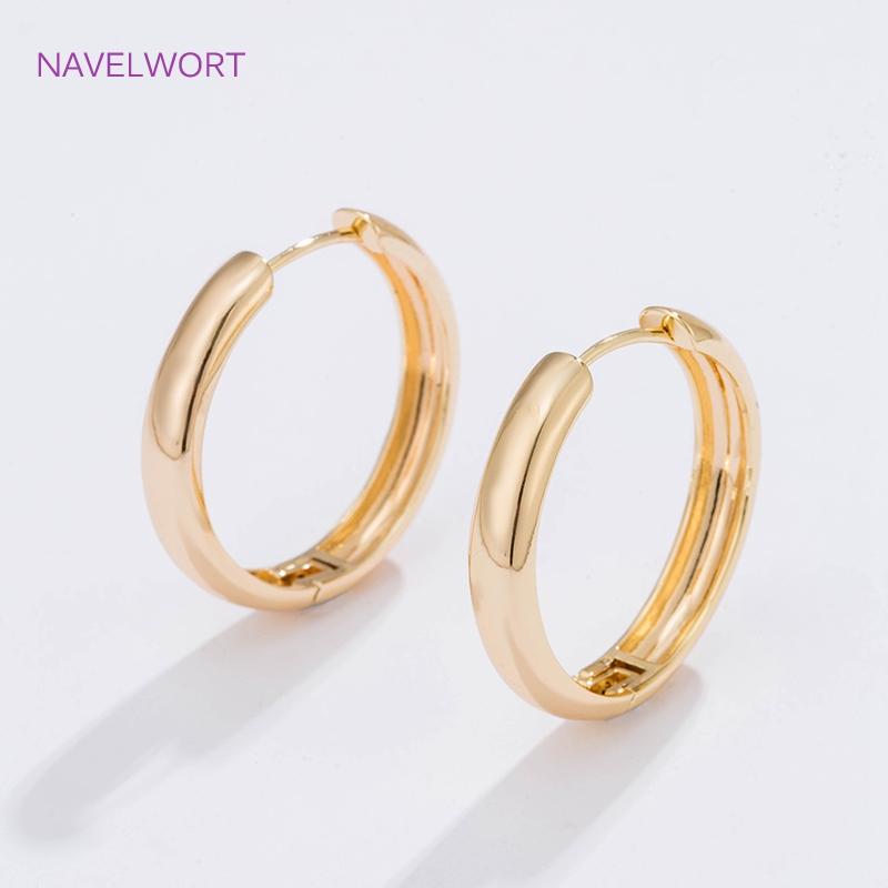6 ขนาดต่างหูห่วงวงกลมชุบทองของ - Jewelry Making Designs บทวิจารณ์และราคา