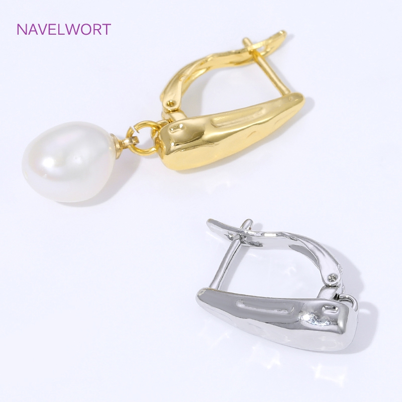 ตะขอเกี่ยวต่างหูแบบเรียบ ชุบทอ - Jewelry Making Designs บทวิจารณ์และราคา