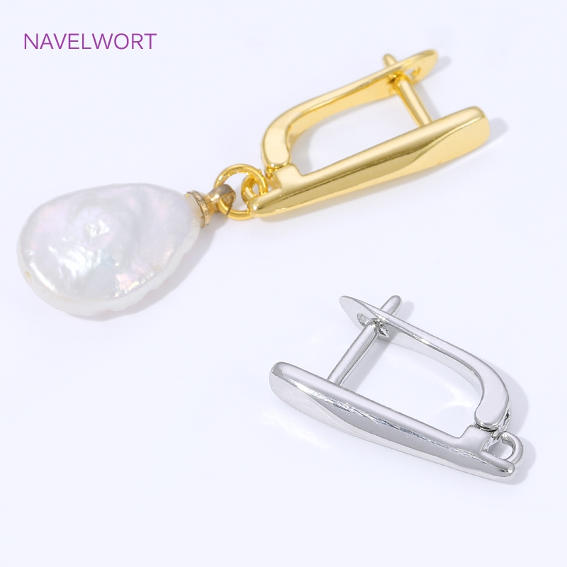ตะขอเกี่ยวต่างหูแบบเรียบ ชุบทอ - Jewelry Making Designs บทวิจารณ์และราคา