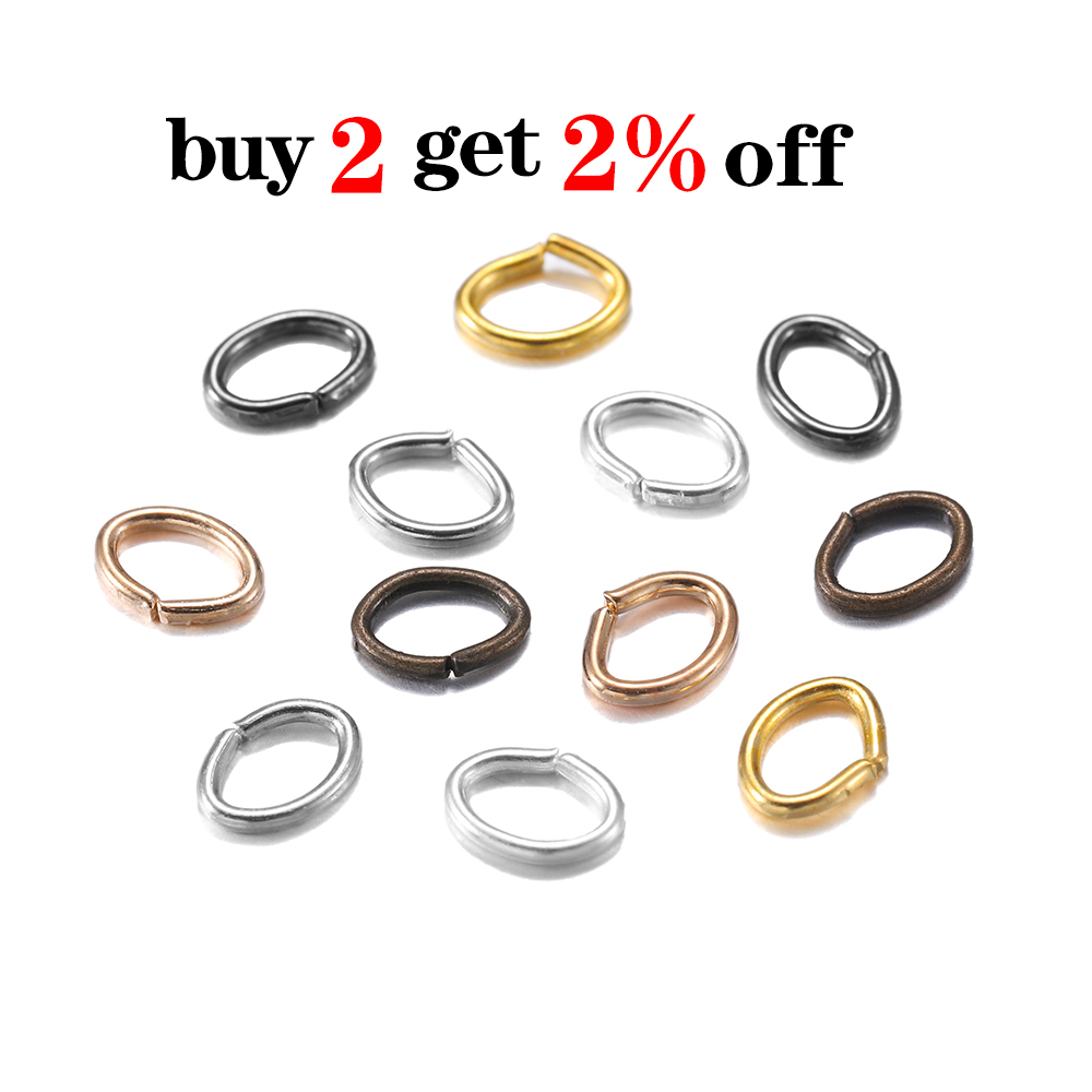 100/300ชิ้น/ล็อต4-8มม.โลหะ Mix - Jump Ring Assorted บทวิจารณ์และราคา