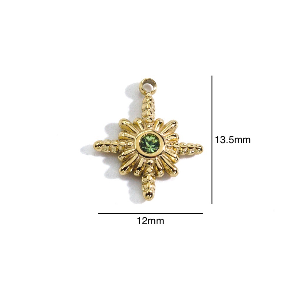 จี้หินคริสตัลรูปดาวแปดแฉกทำจาก - Jewelry Making Stones บทวิจารณ์และราคา