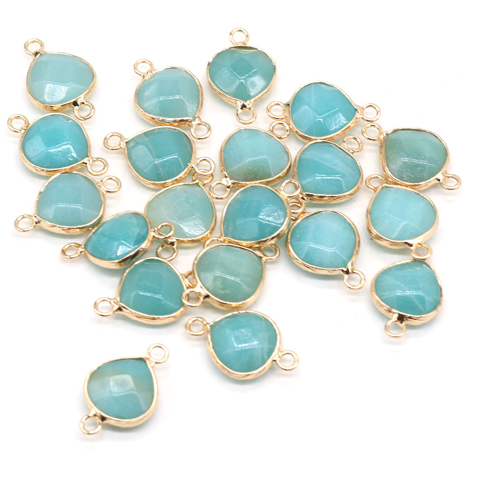 2pcs หินธรรมชาติตัวเชื่อมต่อไข - Jewelry Making Stones บทวิจารณ์และราคา