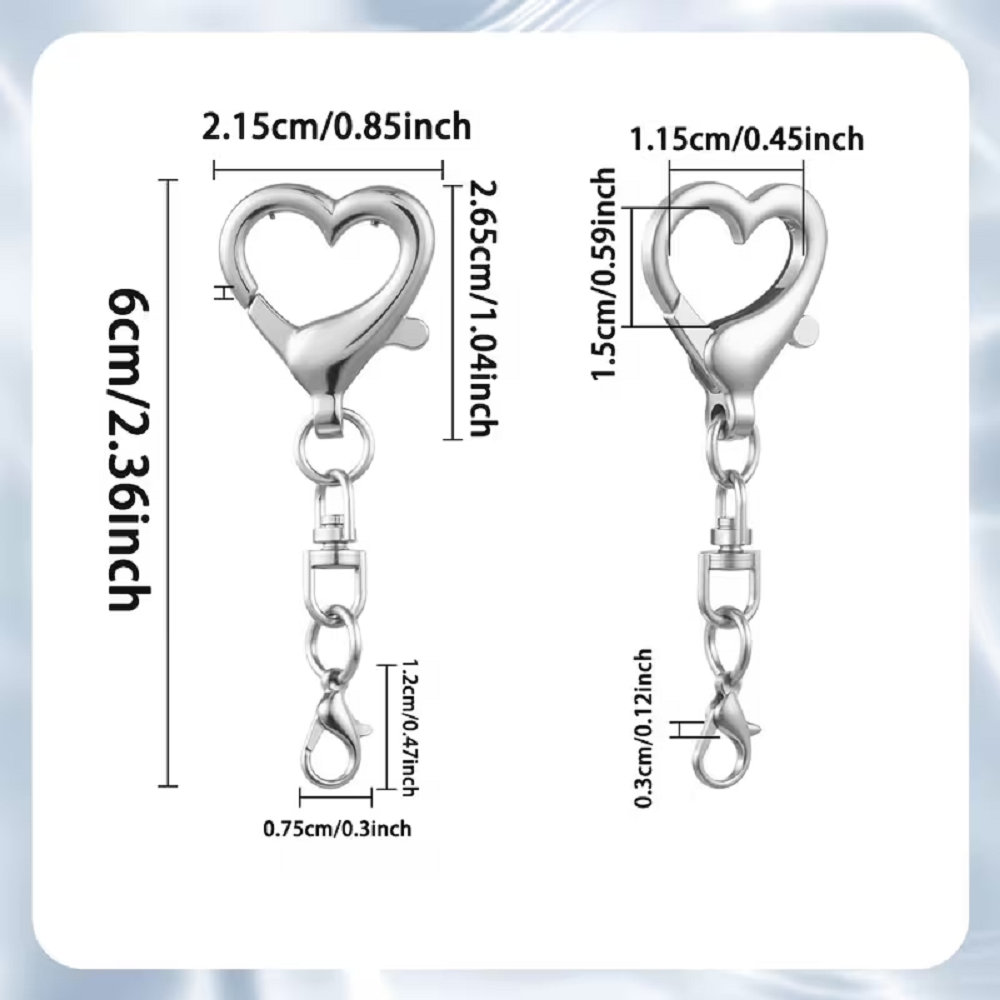 ตะขอเกี่ยวรูปหัวใจแบบหมุนได้ 5 - Jewelry Making Designs บทวิจารณ์และราคา