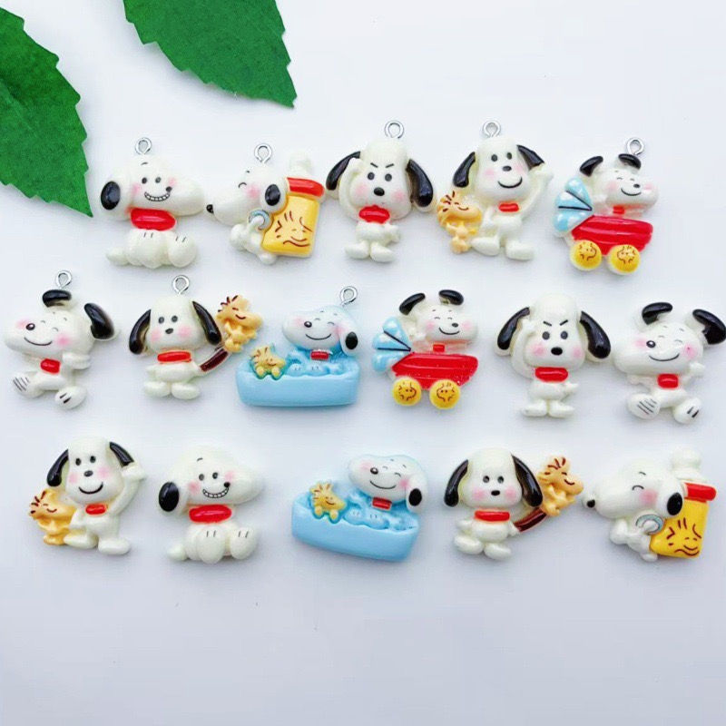 จี้รูปสุนัขการ์ตูนเรซิ่น 12 ชิ - Jewelry Making Party บทวิจารณ์และราคา