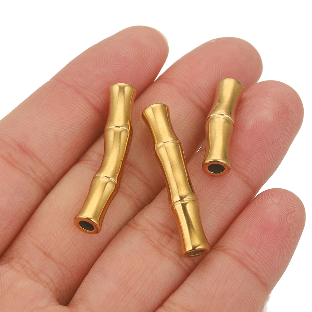 5pcs สแตนเลสสตีลโค้ง Slub หลอด - Jewelry Making Youtube บทวิจารณ์และราคา