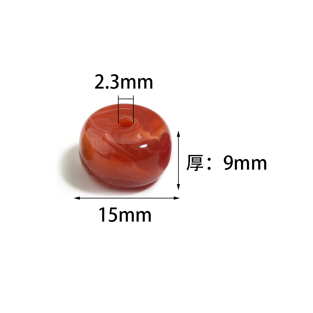 ลูกปัดอะคริลิคเลียนแบบหยก 20 ช - Jewelry Making Stones บทวิจารณ์และราคา