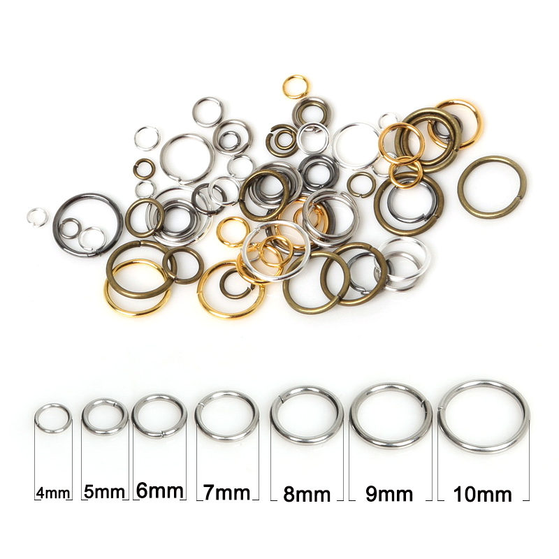 50-500ชิ้นห่วง3-18มม. ห่วงกุญแ - Jump Ring Assorted บทวิจารณ์และราคา