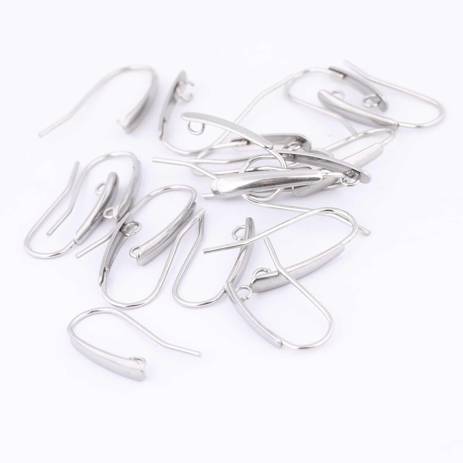 40pcs สแตนเลสสตีลตะขอต่างหูผลก - Jewelry Making Designs บทวิจารณ์และราคา