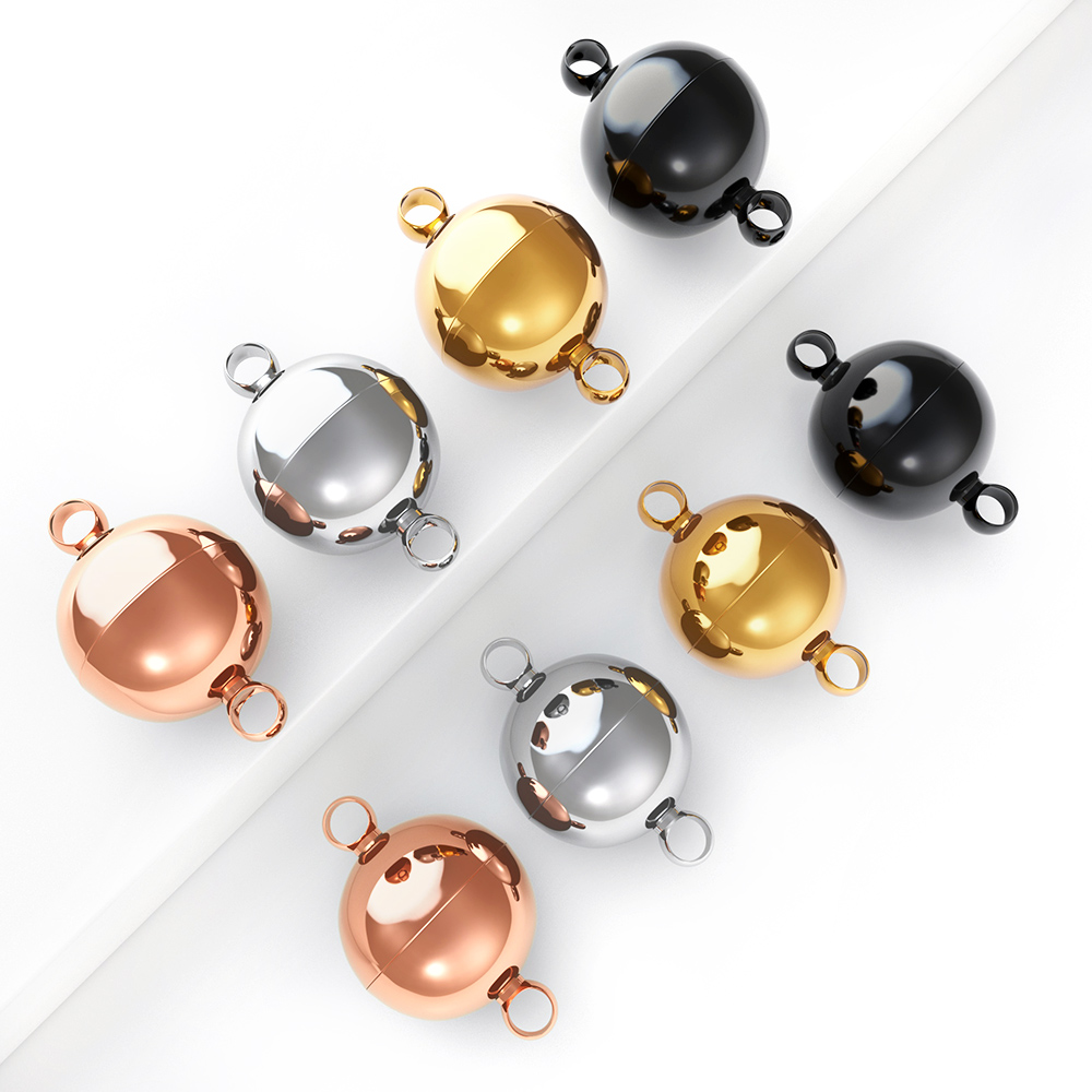 ตัวล็อคแม่เหล็กสแตนเลสทรงกลม 2 - Jewelry Making Pins บทวิจารณ์และราคา