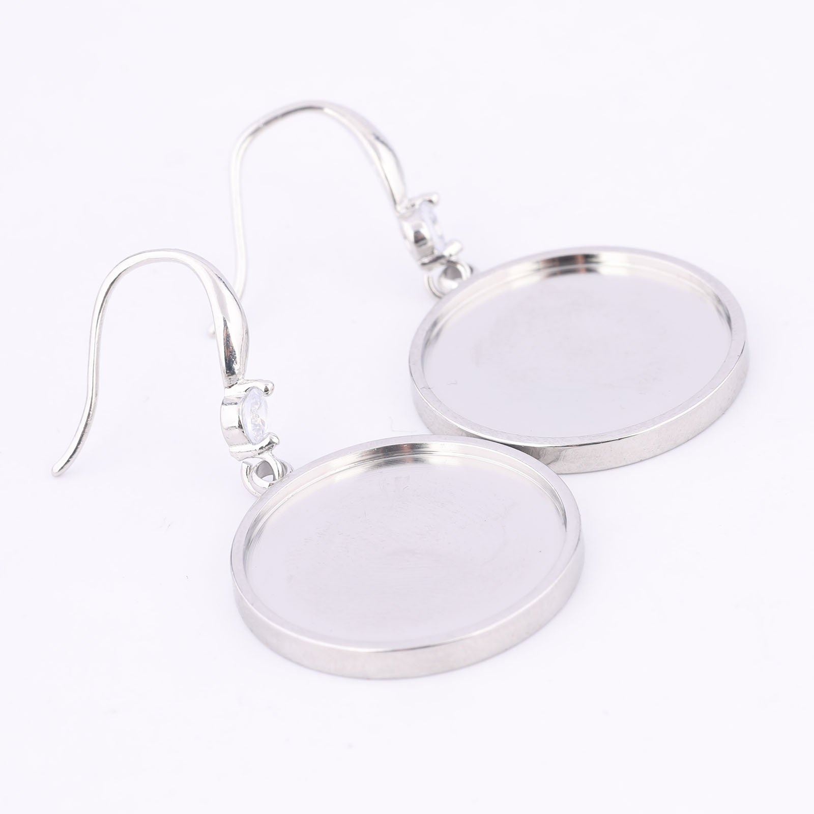 ตัวเรือนต่างหูสแตนเลส 6 ชิ้น ส - Jewelry Making Stones บทวิจารณ์และราคา