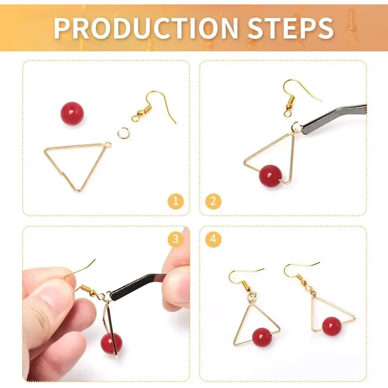 อุปกรณ์ทำต่างหู DIY 100/500 ชิ - Jewelry Making Pins บทวิจารณ์และราคา