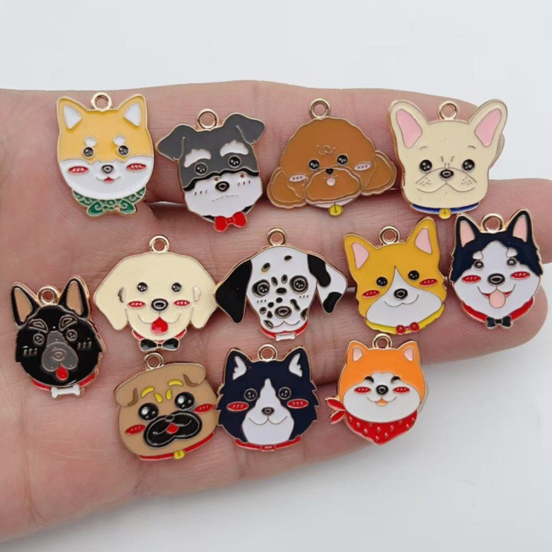 จี้โลหะผสมรูปสุนัขลายจุดการ์ตู - Jewelry Making Party บทวิจารณ์และราคา