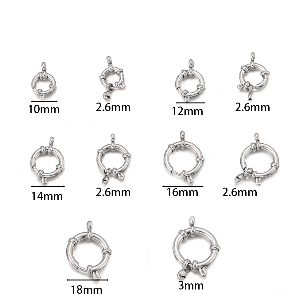 ตะขอเกี่ยวสปริงทรงกลมสแตนเลส 2 - Jewelry Making Pins บทวิจารณ์และราคา