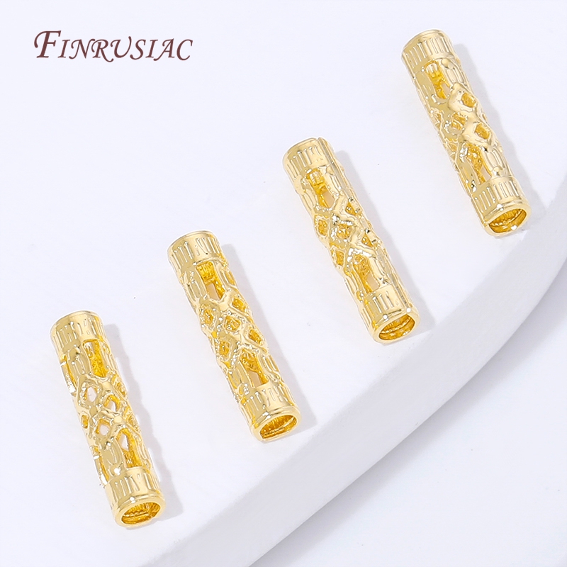 ลูกปัดทรงกระบอกยาวชุบทอง 18K ล - Jewelry Making Youtube บทวิจารณ์และราคา