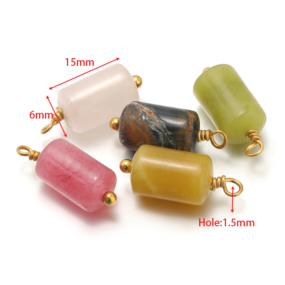 10pcs Stainless Steel Natural  - Jewelry Making Stones บทวิจารณ์และราคา